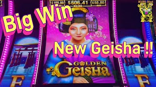 ★NEW GEISHA ! BIG WIN !!★The Last Spin KABOOM !!☆GOLDEN GEISHA Slot  (Aristocrat)☆栗スロ