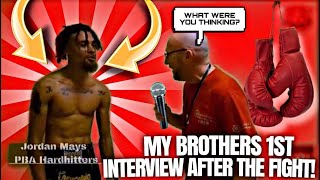 MY BROTHER’S 1ST INTERVIEW AFTER THE FIGHT!🥊