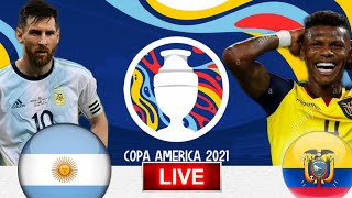 🔴 Argentina vs Ecuador | Copa America 2021 | Live Match Today 2021 🎮PES21 HD Gameplay watch