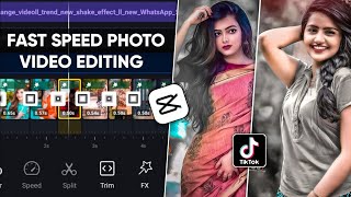 Capcut Fast Photo Transition Video Editing Tutorial | Capcut video editing tutorial