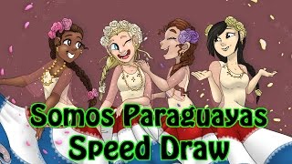 Somos Paraguayas - Speed Drawing (Complete Process)