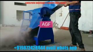 Cement bricks crusher