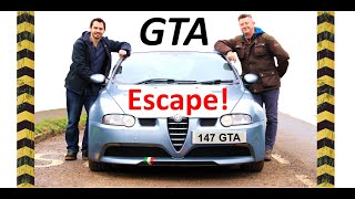 Escaping in a hot Alfa Romeo 147 GTA!!