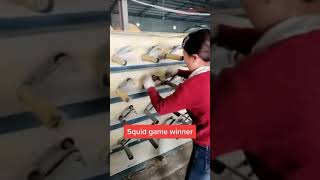 What is she doing? 🤔#shorts #squidgame #reallife #satisfying