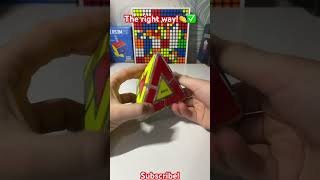 How to fix the pyramid cube?! #cube