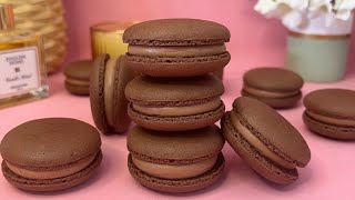 Chocolate macarons. ШОКОЛАДНЫЙ МАКАРОНС БЕЗ КРАСИТЕЛЕЙ.