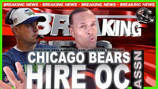 BREAKING NEWS! CHICAGO BEARS Hire Shane Waldron. So is it Justin Fields or Caleb Williams?