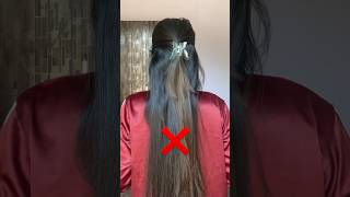 Stop doing like this ❌ || #hairstyle #hair #hairstylehairstyle #shorts