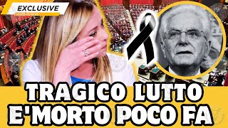 🔴 TRAGICO LUTTO PER LA POLITICA ITALIANA: LA NOTIZIA E' ARRIVATA POCO FA!