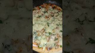 Chicken Pizza Recipe 🤤 Pizza 🍕 Without Oven #shorts #shortvideo #minivlog #shortvideos #food #foodie