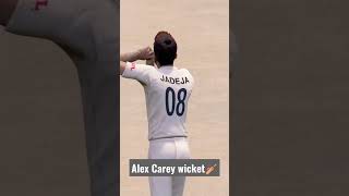 Cricket 22 - Alex Carey Wicket! Ravindra Jadeja! #shorts #jadeja #ashwin