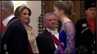 King Filip I and Duchess Elisabeth of Brabant attending the Jordanian Royal wedding