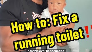 How to fix a running toilet‼️