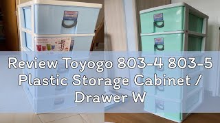 Review Toyogo 803-4 803-5 Plastic Storage Cabinet / Drawer With Wheels