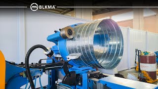 BLKMA® Spiral duct tubeformer beading /Tubeformer Corrugation Unit