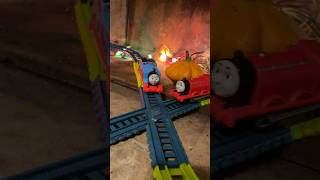 Train Crash!! Thomas and James Halloween Adventure!! #thomasandfriends #thomas #train