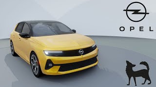 2022 Opel Astra 360 Render