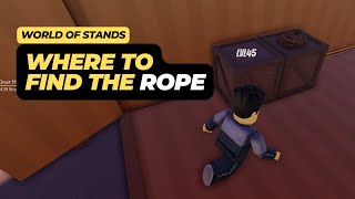 Where to Find the Rope in Roblox World of Stand