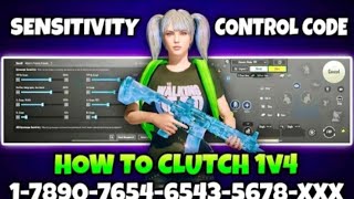 NEW UPDATE 3.4🔥BEST SENSITIVITY CODE + CONTROL SETTINGS BGMI/PUBG MOBILE