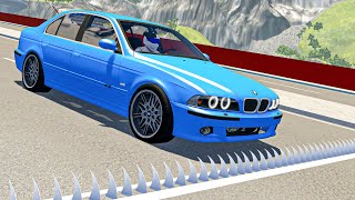 Spike Strip Pileup Crashes #7 - BeamNG Drive Cars Crashes Compilation | Good Cat