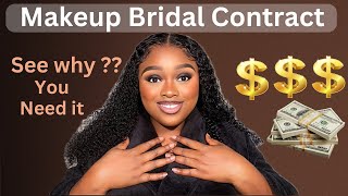 See WHY YOU Need a Bridal CONTRACT as a Makeup Artist