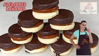 ALFAJORES DE CHOCOLATE, ricos y caseros