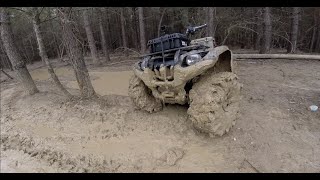 GRIZZLY 700 ON TERMINATORS IN THE WORST HOLE AT CARTER'S OFFROAD PARK: CORONA NATS 2020