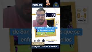 #pumasmx ganando asegura LIGUILLA directa, si no puede caer hasta Play In, no olvides darme follow