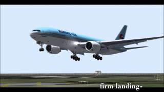 [FS2004]B772 landing at jeju