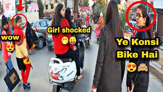 Cute College Girls Shocking Reactions & Girls Market Shocking Reactions & Zx10r Loud Exhaust