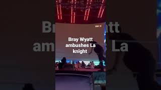 Bray Wyatt ambushes La knight backstage in the locker room