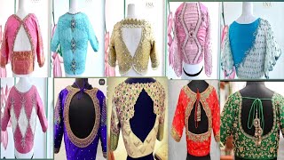 Trending Back Neck blouse designs | LatestSilk Blouse Back neck designs new model