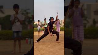 My student’s first video #tamil #silambam #music #silambambasicsteps #silambattam #silambamforever