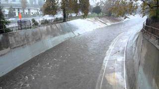 2010-12-20 Arroyo Seco at Via Mirasol Bridge - Pt 1