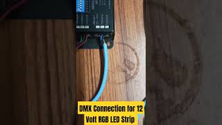 DMX Controller connection to DMX Decoder for RGB LED Strip