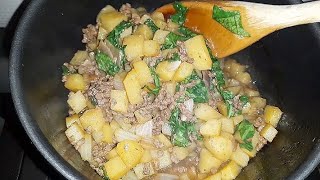 Ginisang Patatas At Pechay | Sauteed Potatoes And Pechay | Favored Cook