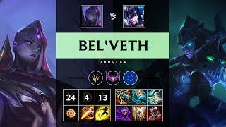 Bel'Veth Jungle vs Sejuani: Quadra Kill, Legendary - EUW Master Patch 14.17