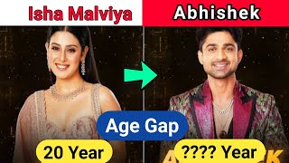 Abhishek Kumar & Isha malviya age gap 2023, Abhishek Kumar age 2023, Isha malviya age, BiggBogg17