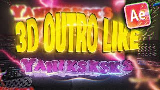 {LIVE) CREATE 3D TEXT OUTRO LIKE  @Yaniksksks