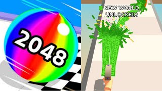 Ball Run 2048 vs MoneyGun Run - All Levels Android,ios Gameplay Mobile Part 11