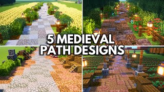 Minecraft: 5 EPIC Path Designs Tutorial (how to build 1.21)