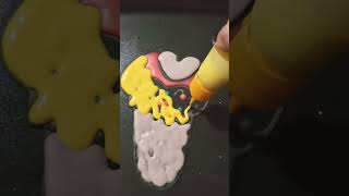 Cartoon Ice Cream Pancake Art #shorts