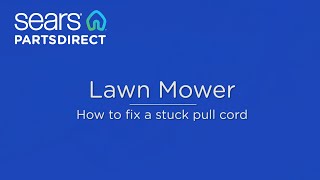 How to fix a pull cord stuck after tipping mower