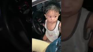 #learntodrive #babyboy Go go anak 🤣 galing mo tlga pa ikut ng nobela. Na eh