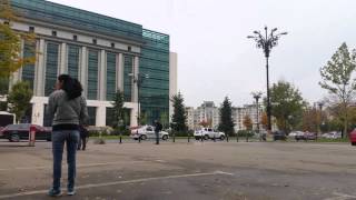 Coloana oficial-funerară a polițistului Bogdan Gigina