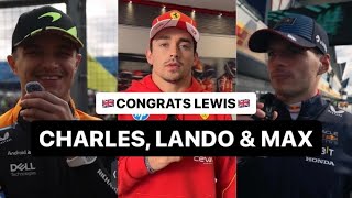 F1’s Verstappen & Lando Norris Comment On Why They Lost To Lewis Hamilton In Britain