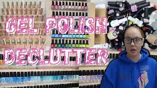 Nail Studio Vlog | Decluttering My Gel Polish Collection