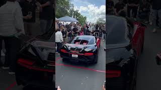 Bugatti Chiron Pur Sport Revving - Almost fail - “What color is your Bugatti” 9Sixteen Exotics SS