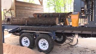 Baker Products 3665D Portable Band Sawmill In action