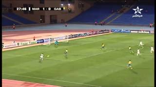 Maroc 1 vs Gabon 0  1er Mi-Temps  05 Mars 2014